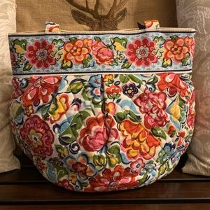 Vera Bradley Quilted Morgan Bag in the Hope Garden Pattern